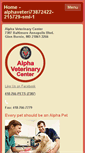 Mobile Screenshot of alphavetcenter.com